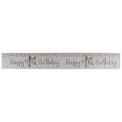 Picture of 40TH BIRTHDAY BANNER FEMALE